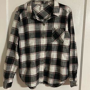 Button up plaid shirt
